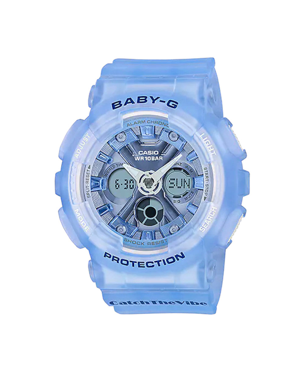 RELOJ PARA MUJER CASIO BABY-G BA-130CV-2ADR -AZUL