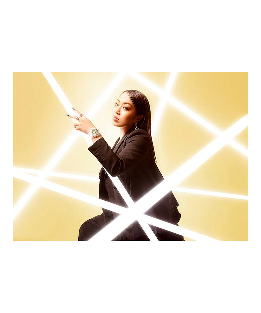 RELOJ PARA MUJER CASIO BABY-G BA-130CVG-7ADR -BLANCO