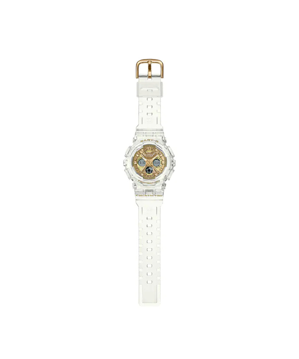 RELOJ PARA MUJER CASIO BABY-G BA-130CVG-7ADR -BLANCO