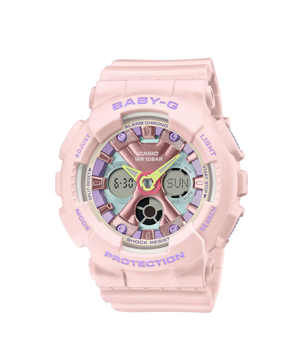 RELOJ PARA MUJER CASIO BABY-G BA-130PM-4ADR -ROSADO