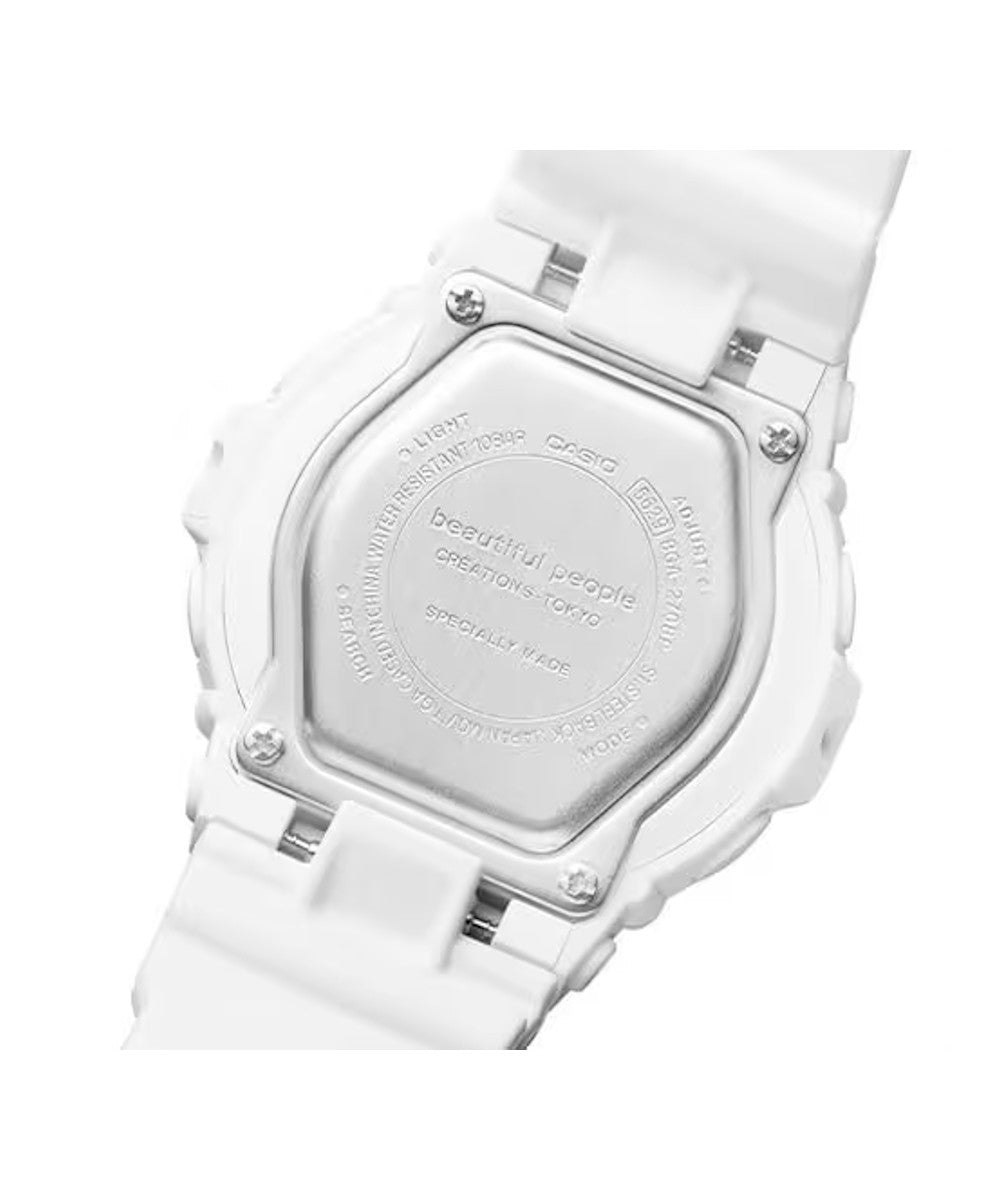 RELOJ PARA MUJER CASIO BABY-G BGA-270BP-7ADR -BLANCO