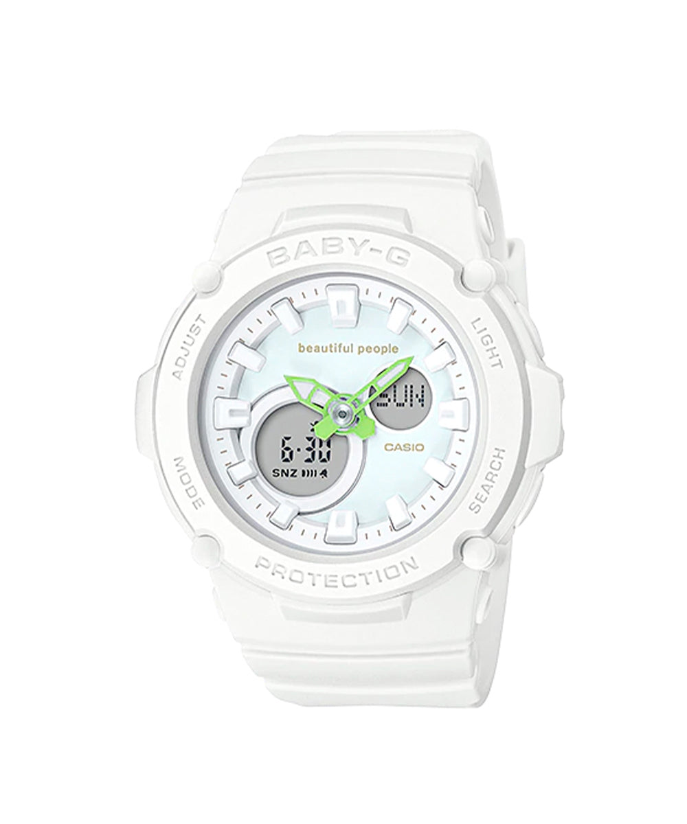 RELOJ PARA MUJER CASIO BABY-G BGA-270BP-7ADR -BLANCO