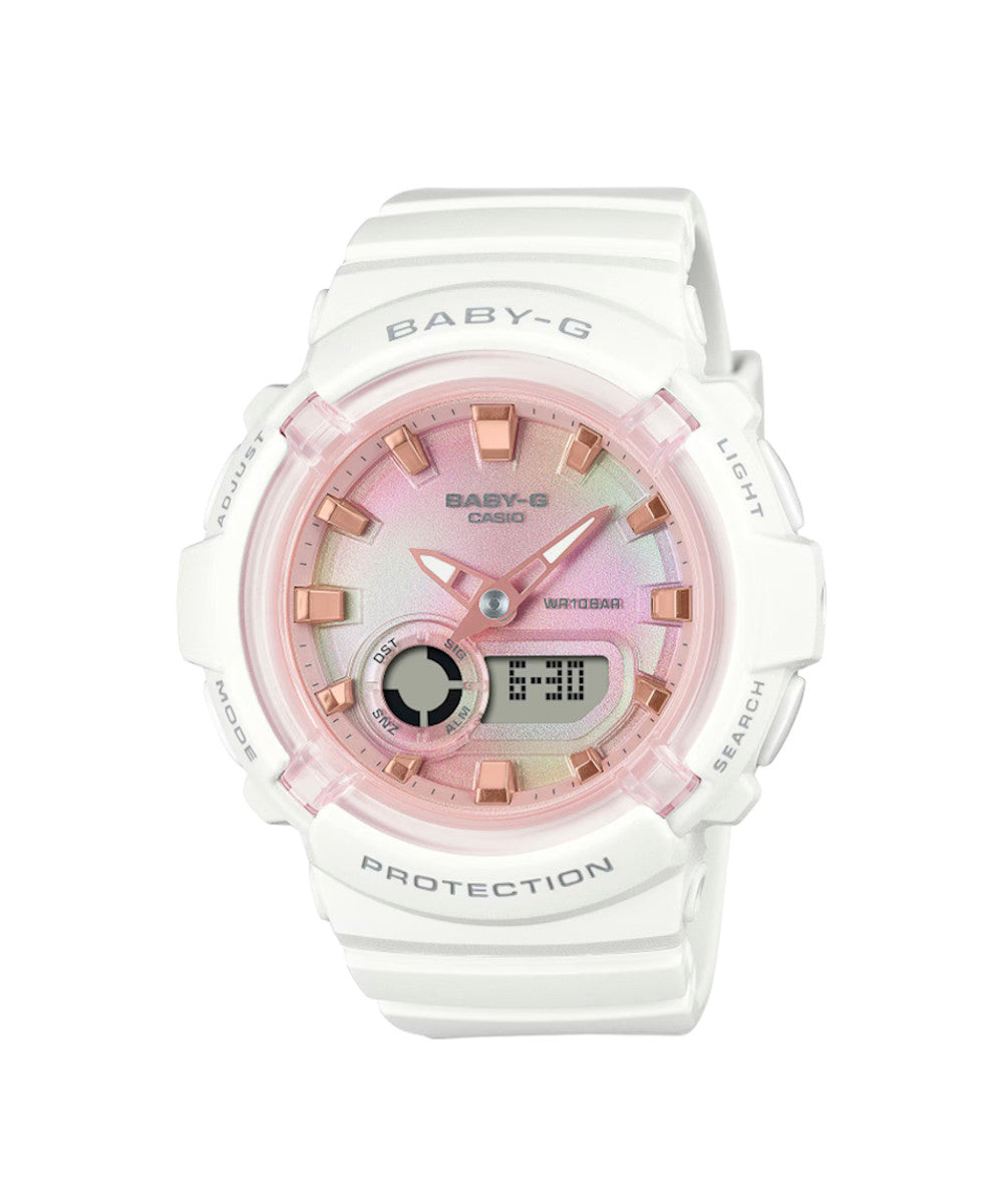 RELOJ PARA MUJER CASIO BABY-G BGA-280TD-7ADR -BLANCO