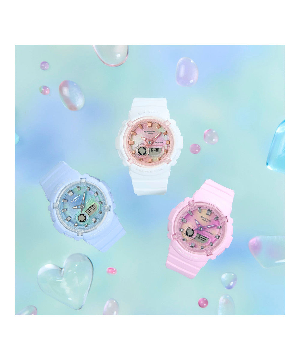 RELOJ PARA MUJER CASIO BABY-G BGA-280TD-7ADR -BLANCO