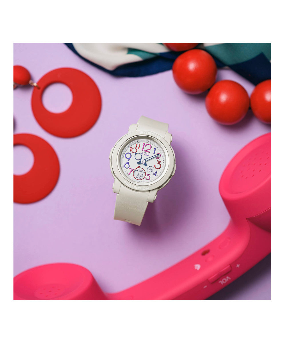 RELOJ PARA MUJER CASIO BABY-G BGA-290PA-7ADR -BLANCO