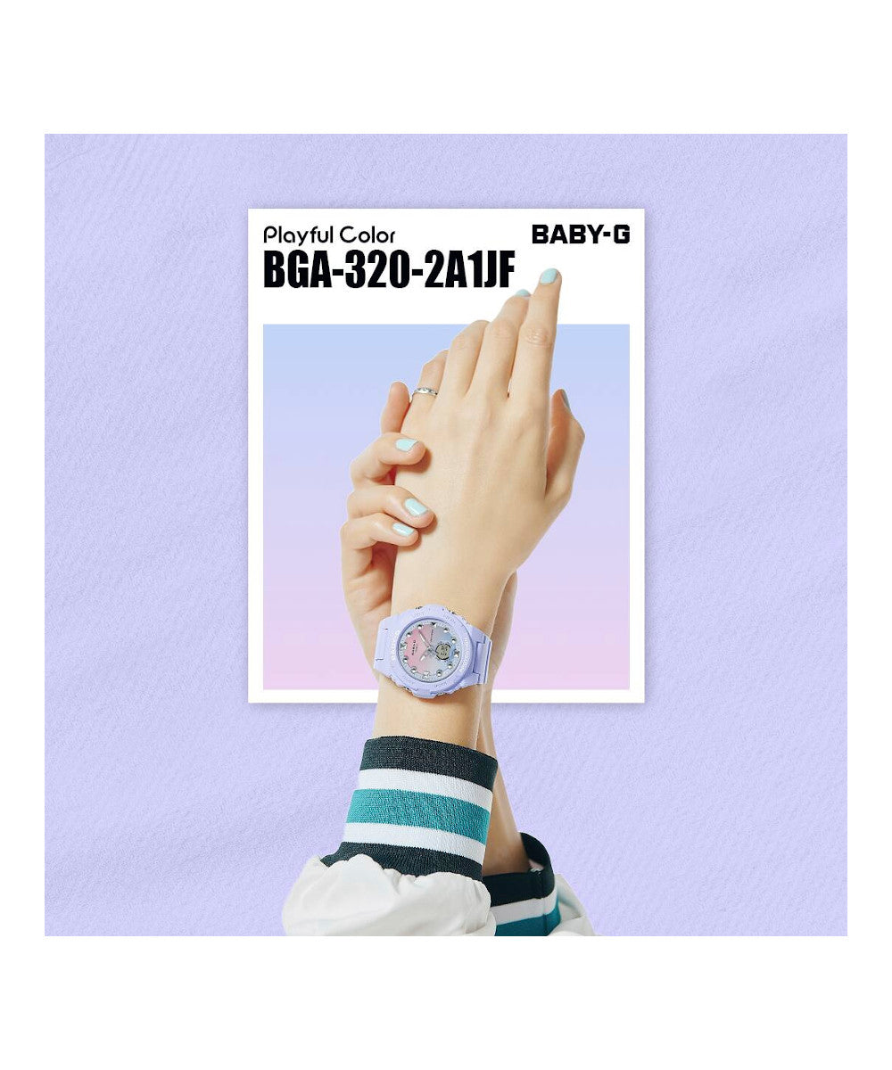RELOJ PARA MUJER CASIO BABY-G BGA-320-2A1DR -AZUL