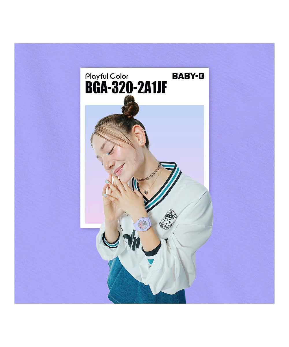 RELOJ PARA MUJER CASIO BABY-G BGA-320-2A1DR -AZUL