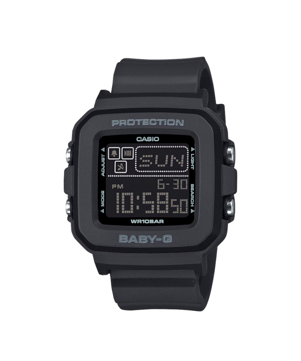 RELOJ PARA MUJER CASIO BABY-G BGD-10-1DR -NEGRO