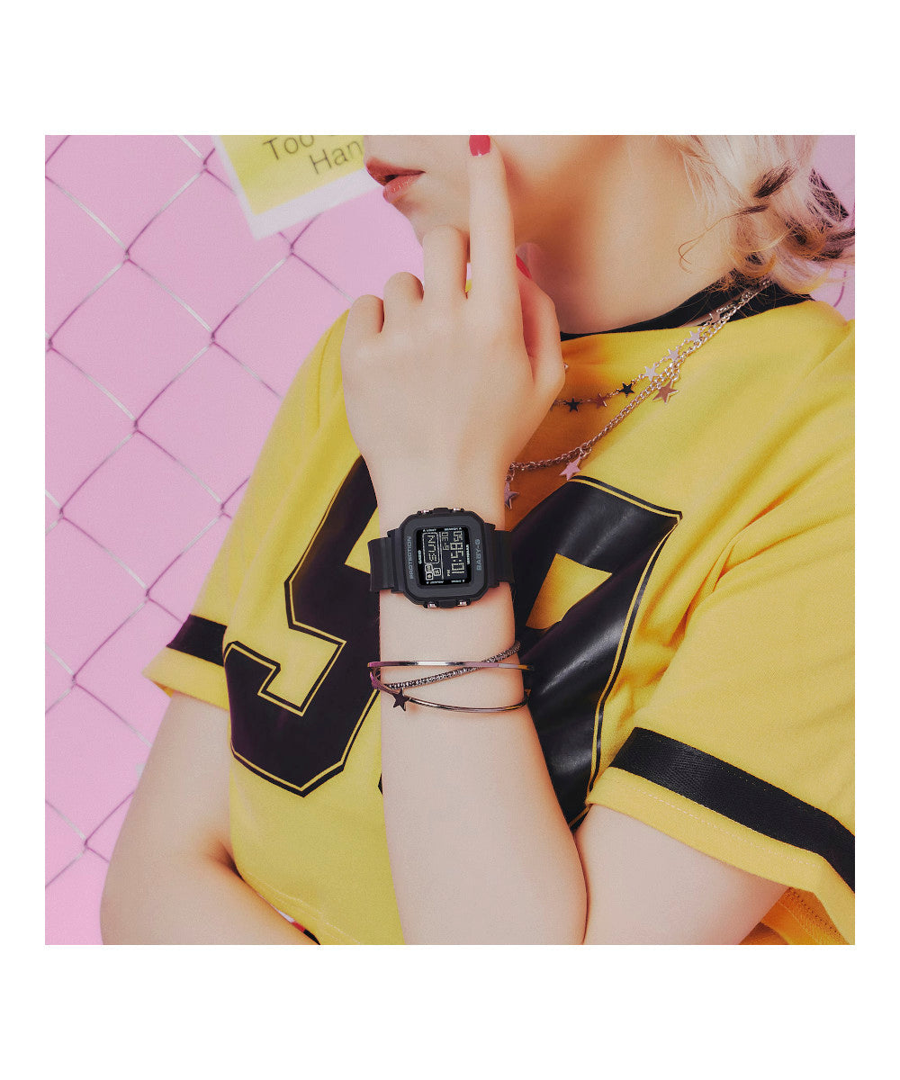 RELOJ PARA MUJER CASIO BABY-G BGD-10-1DR -NEGRO