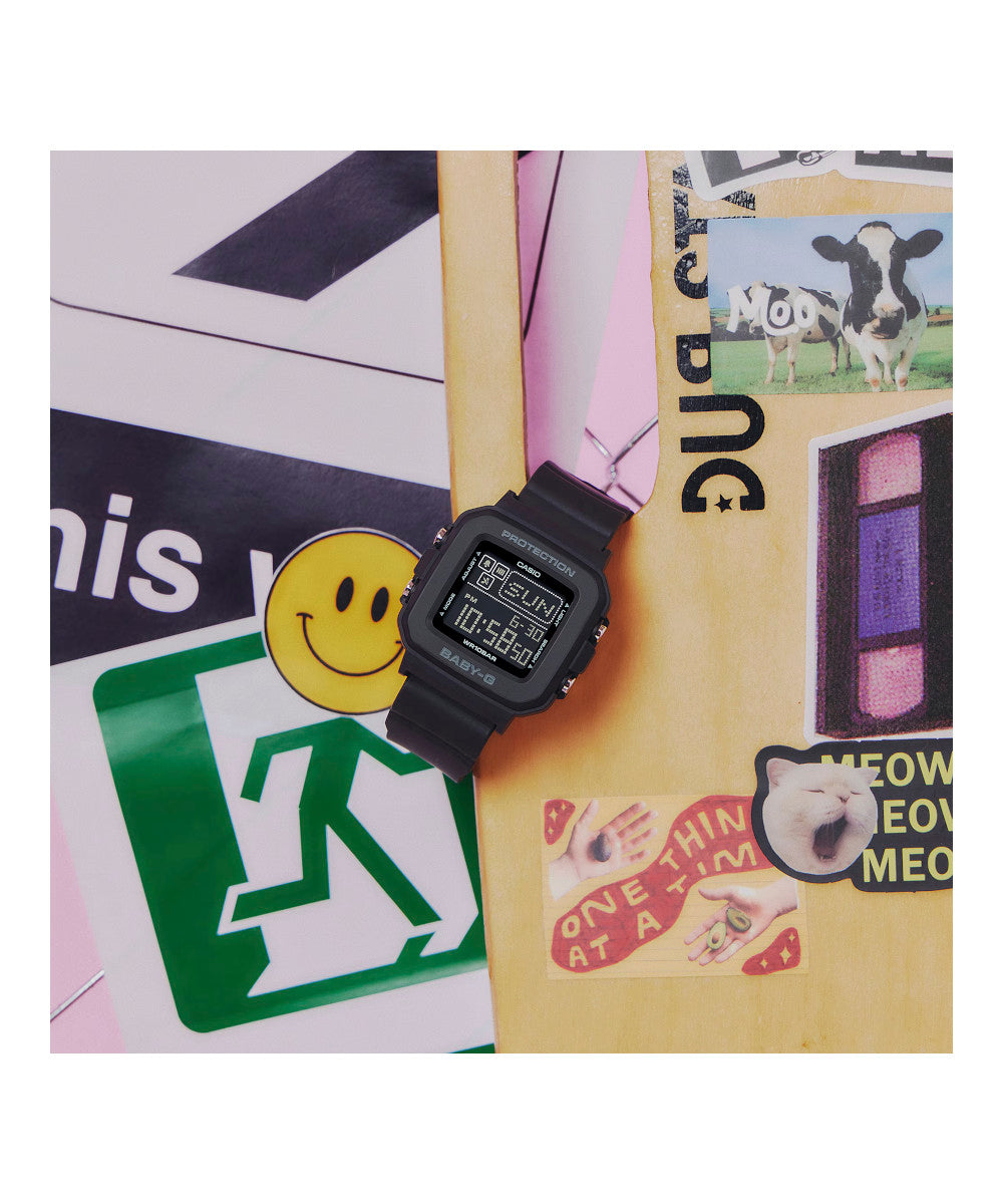 RELOJ PARA MUJER CASIO BABY-G BGD-10-1DR -NEGRO