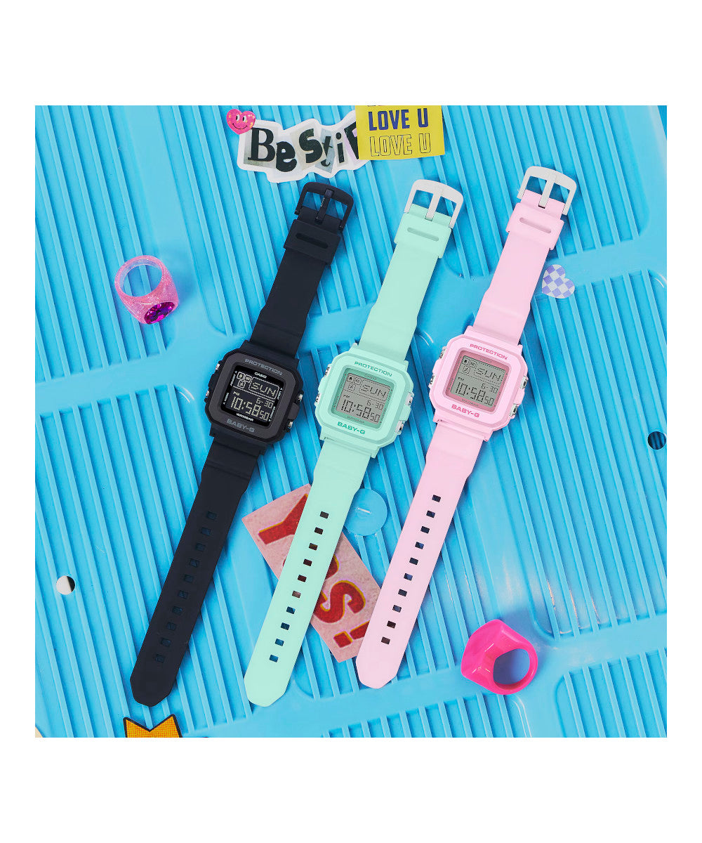 RELOJ PARA MUJER CASIO BABY-G BGD-10-1DR -NEGRO