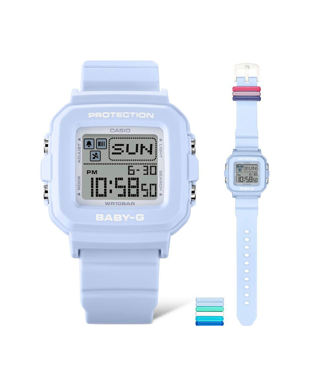 RELOJ PARA MUJER CASIO BABY-G BGD-10L-2DR -AZUL