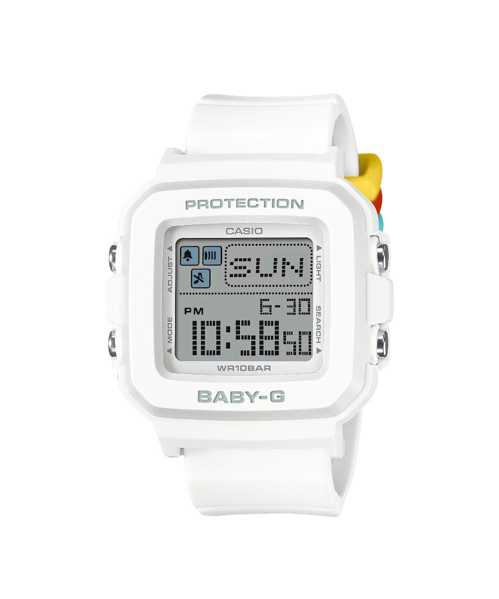 RELOJ PARA MUJER CASIO BABY-G BGD-10L-7DR -BLANCO