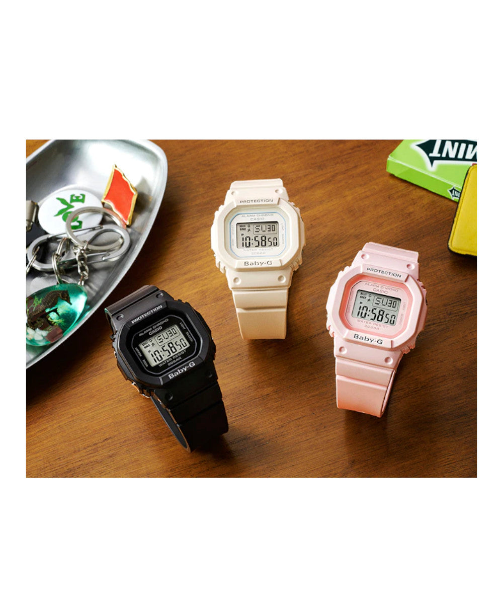 RELOJ PARA MUJER CASIO BABY-G BGD-560-4DR -ROSADO