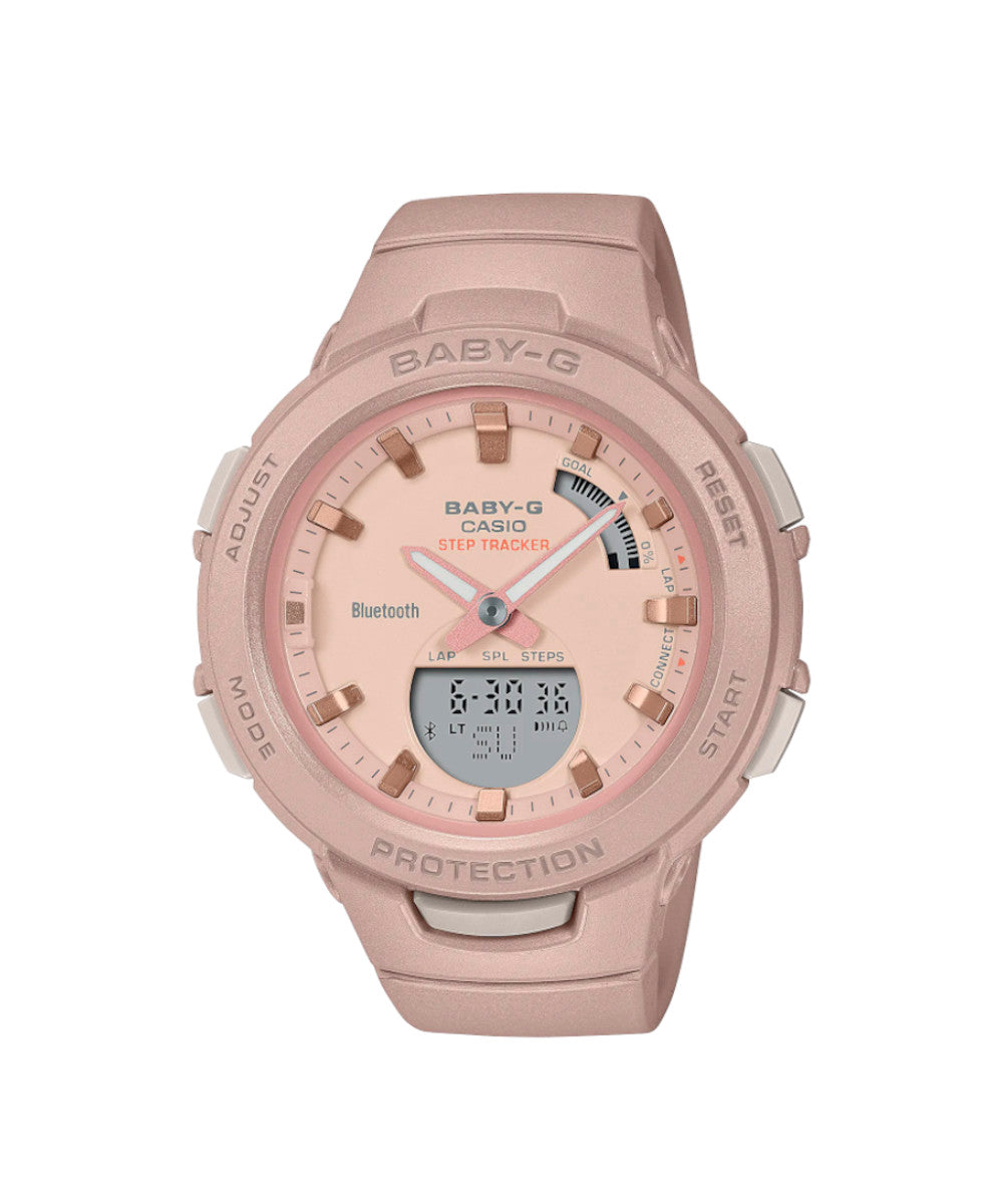RELOJ PARA MUJER CASIO BABY-G BSA-B100CS-4ADR -ROSADO