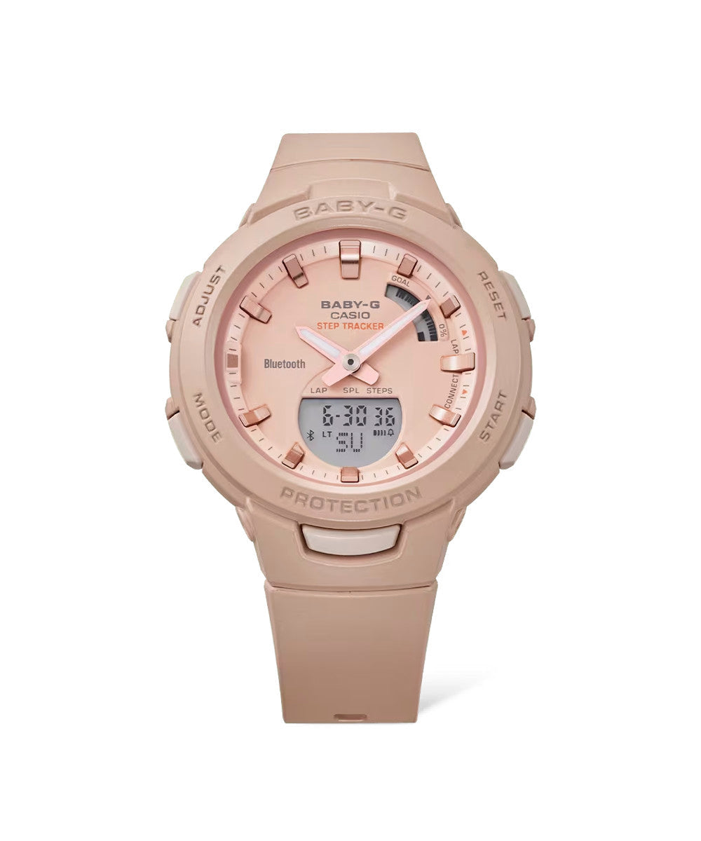 RELOJ PARA MUJER CASIO BABY-G BSA-B100CS-4ADR -ROSADO
