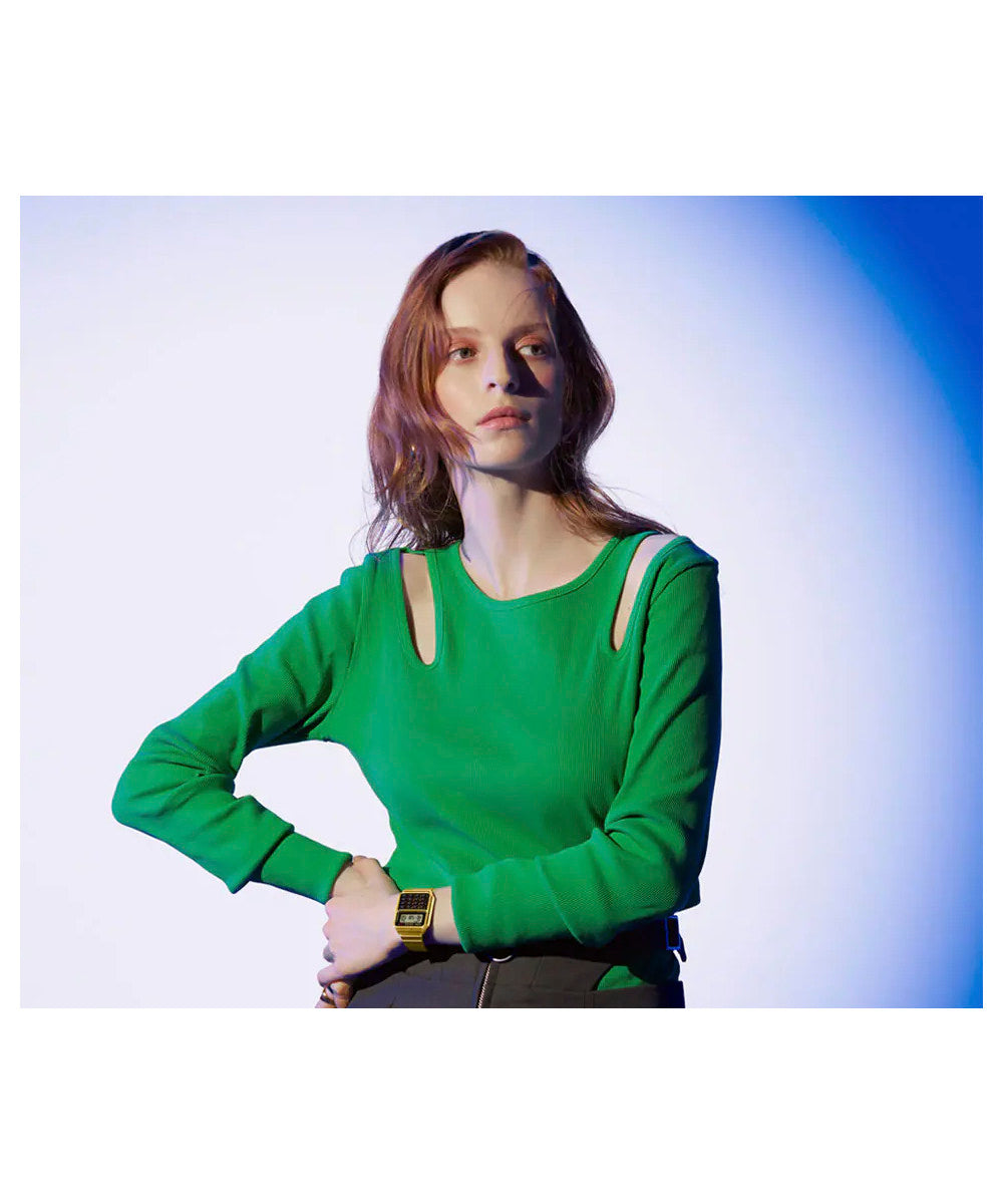 RELOJ CASIO VINTAGE CA-500WEG-1ADF -DORADO