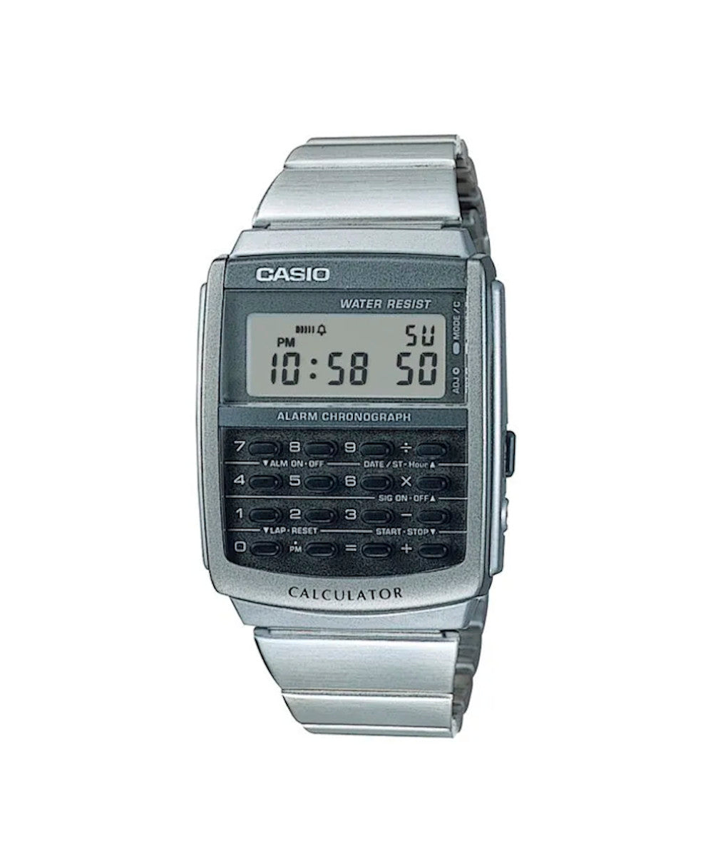 RELOJ CASIO VINTAGE CA-506-1DF -PLATEADO