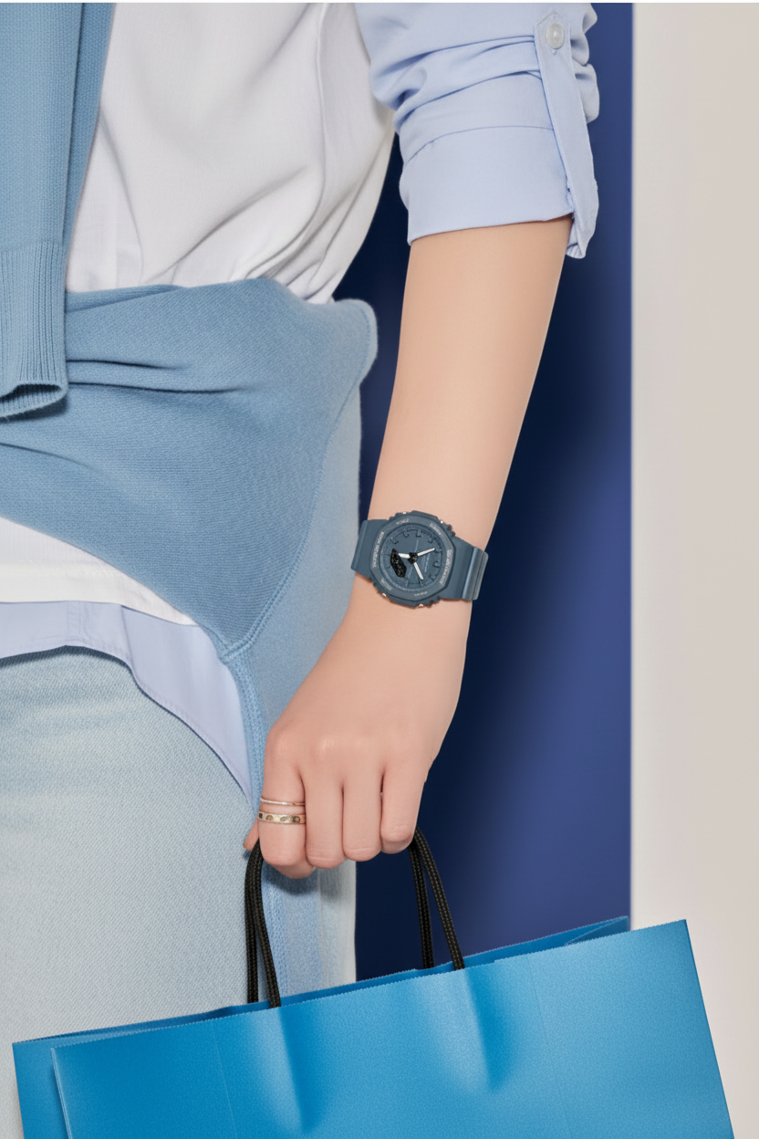 RELOJ PARA MUJER CASIO GMA-P2100BA-2ADR - AZUL