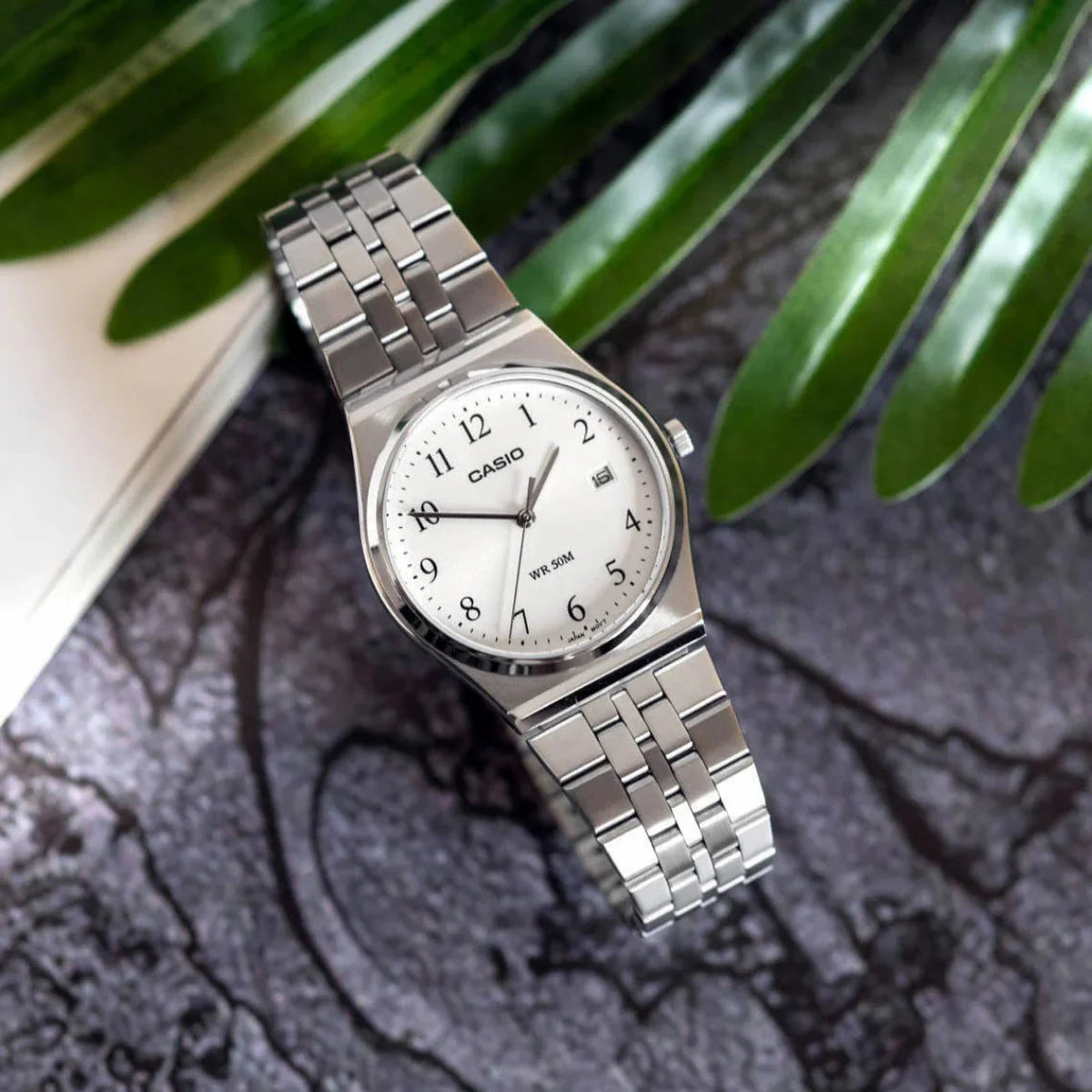 RELOJ PARA HOMBRE CASIO MTP-B145D-7BVDF -BLANCO