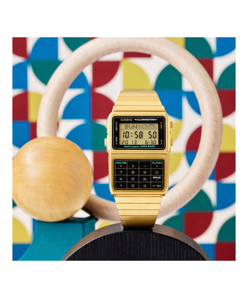 RELOJ CASIO VINTAGE DBC-611G-1DF -DORADO