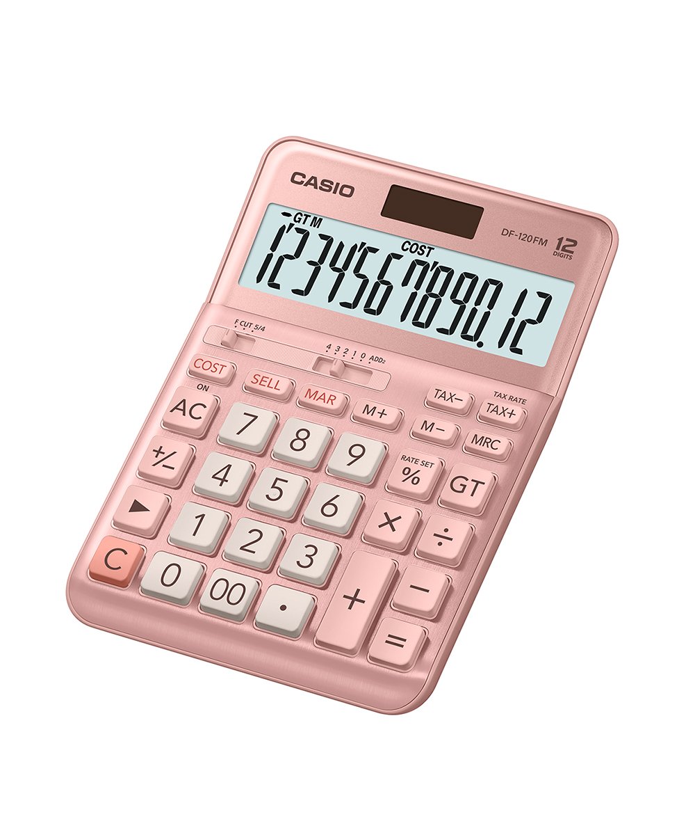 CALCULADORA CASIO DF-120FM-PK-W-DP