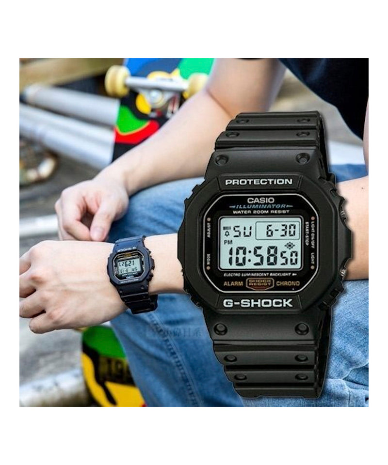 RELOJ DIGITAL PARA HOMBRE CASIO G-SHOCK DW-5600E-1VDF - NEGRO