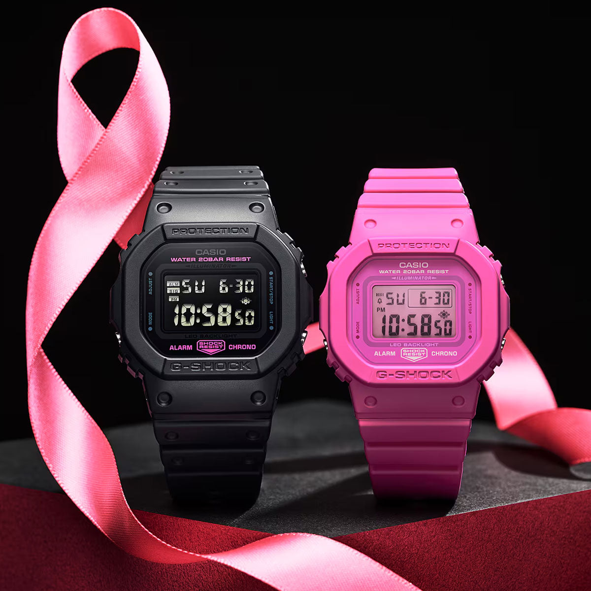 RELOJ DIGITAL PARA HOMBRE CASIO G-SHOCK DW-5600PK-1DR - NEGRO