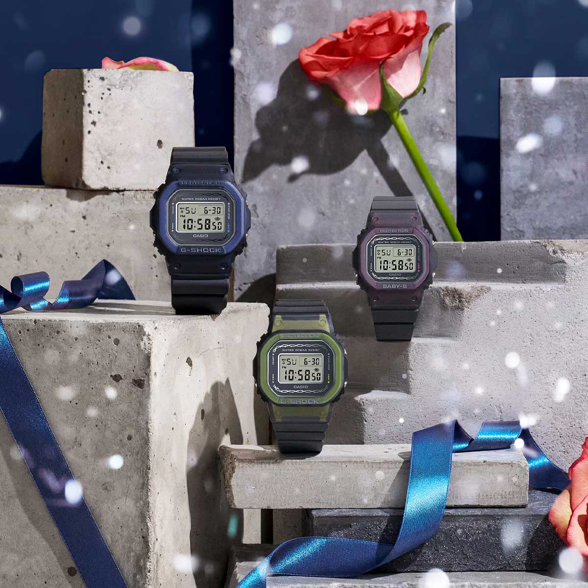 RELOJ DIGITAL PARA HOMBRE CASIO G-SHOCK DW-5600RS-8DR - GRIS