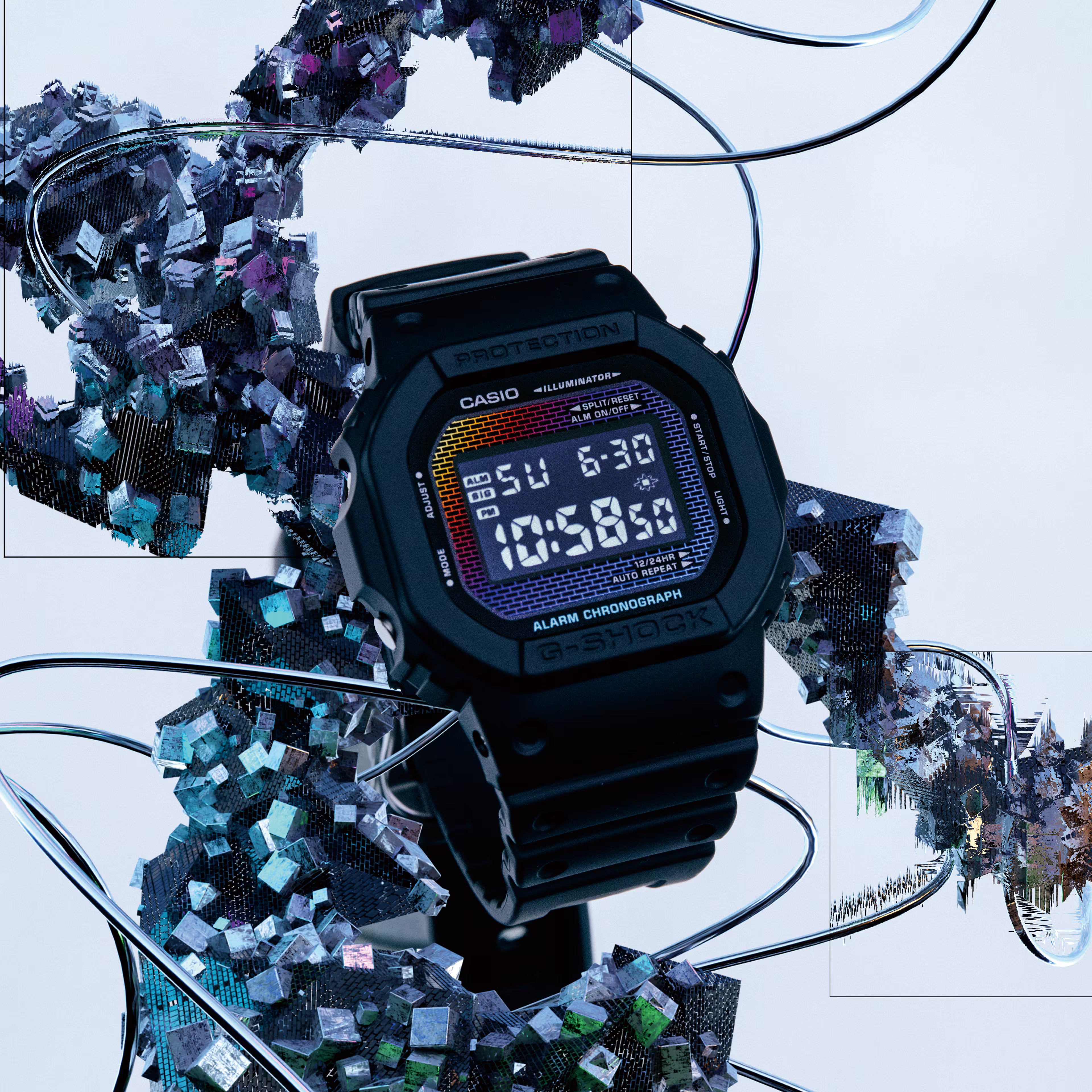 RELOJ DIGITAL PARA HOMBRE CASIO G-SHOCK DW-5600RW-1DR - NEGRO