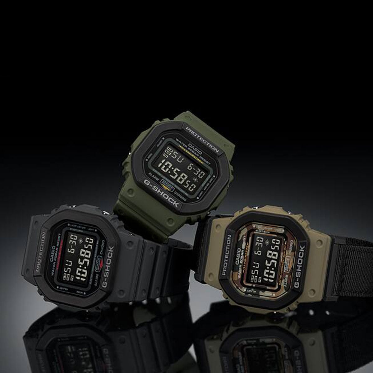 RELOJ DIGITAL PARA HOMBRE CASIO G-SHOCK DW-5610SU-8DR - GRIS