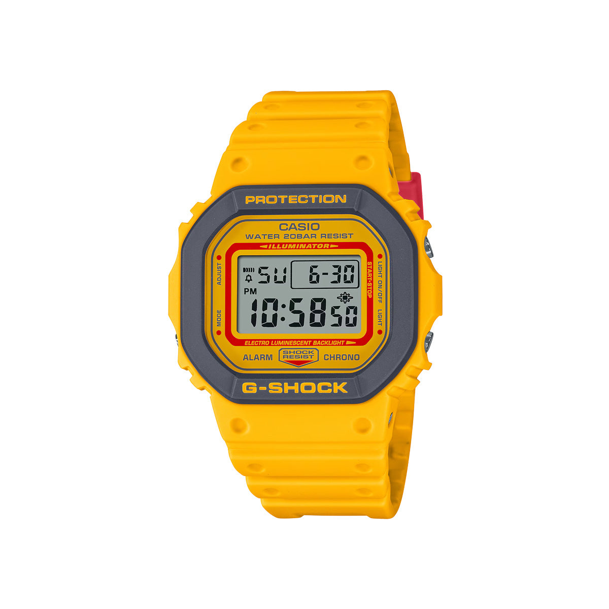 RELOJ DIGITAL PARA HOMBRE CASIO G-SHOCK DW-5610Y-9DR - AMARILLO