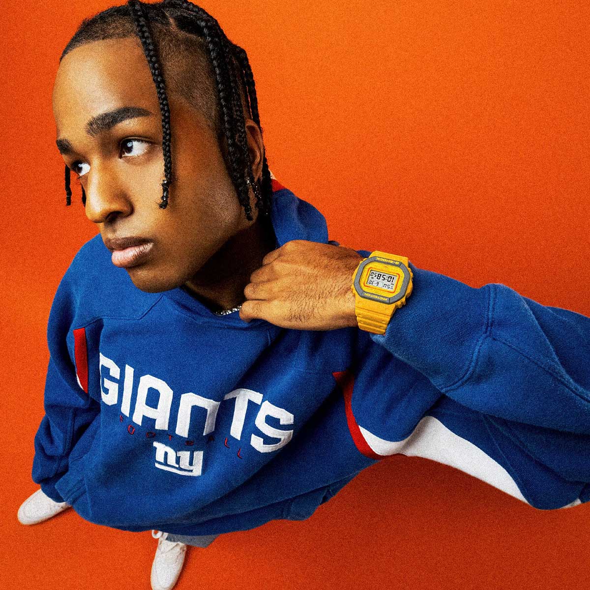 RELOJ DIGITAL PARA HOMBRE CASIO G-SHOCK DW-5610Y-9DR - AMARILLO