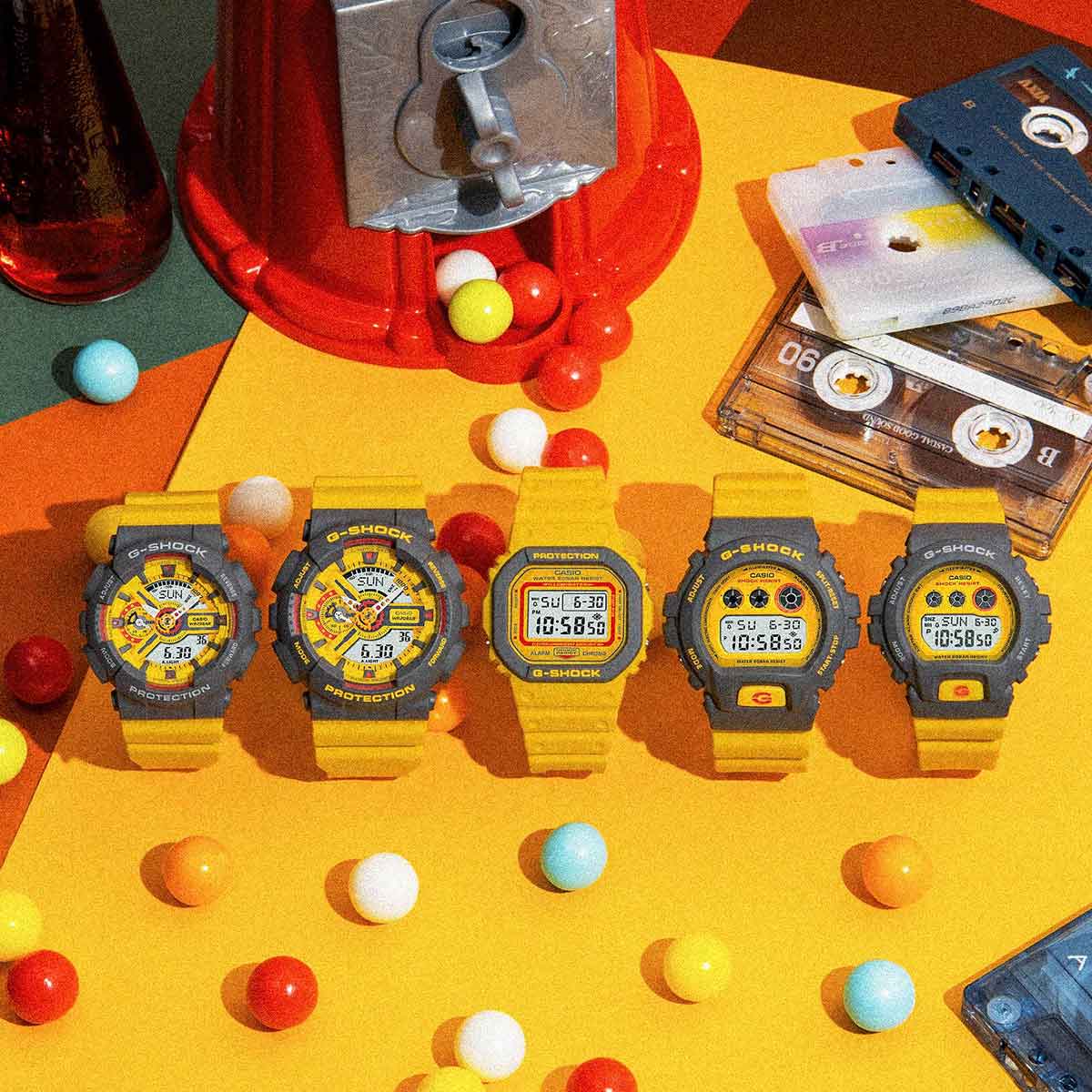 RELOJ DIGITAL PARA HOMBRE CASIO G-SHOCK DW-5610Y-9DR - AMARILLO