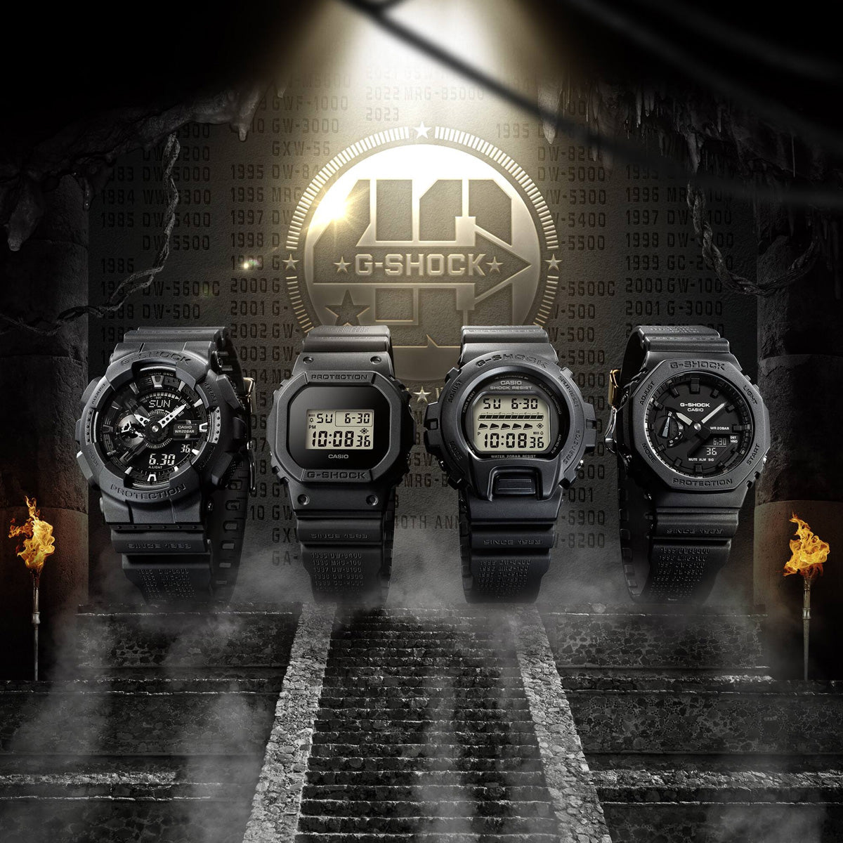 RELOJ DIGITAL PARA HOMBRE CASIO G-SHOCK DW-6640RE-1DR - NEGRO
