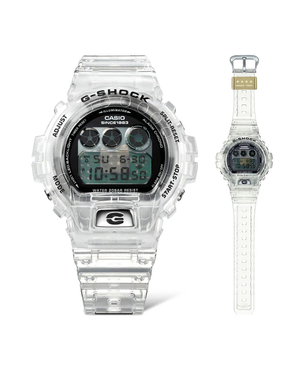 RELOJ DIGITAL PARA HOMBRE CASIO G-SHOCK DW-6940RX-7DR - TRANSPARENTE