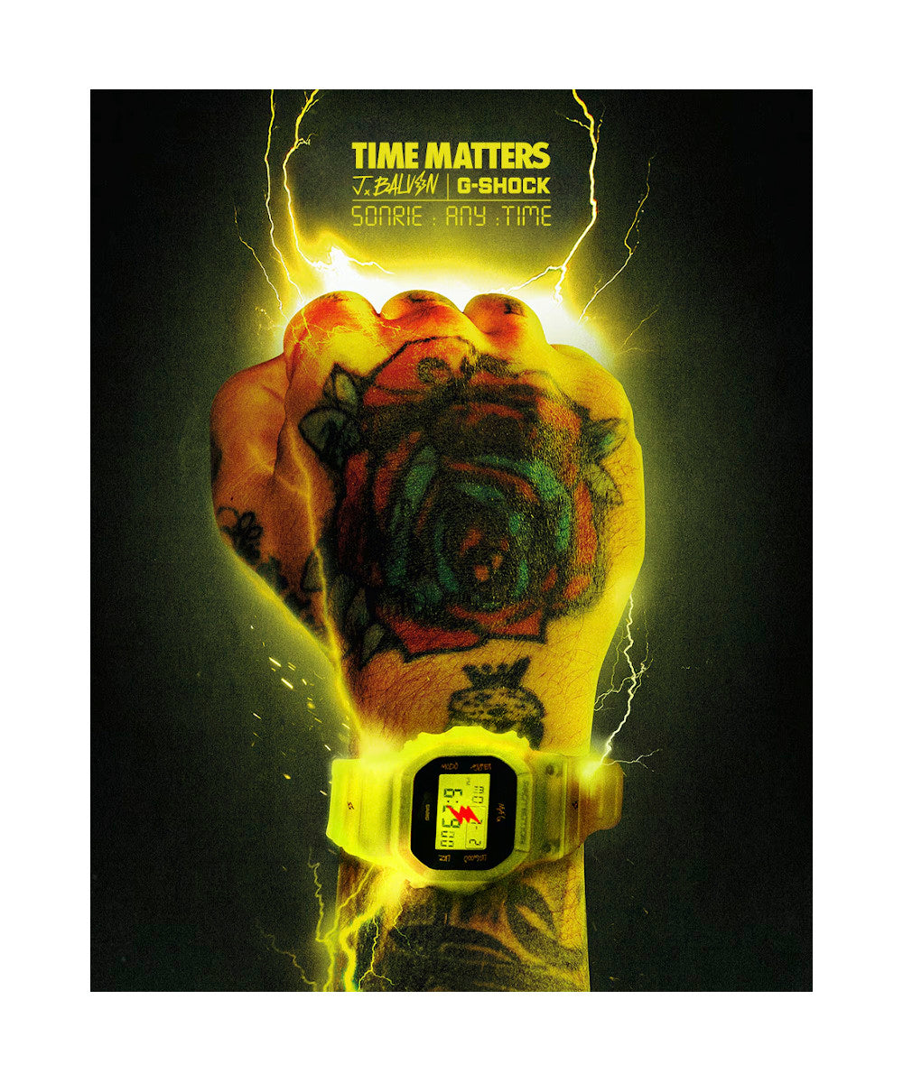 RELOJ CASIO G-SHOCK DWE-5600JB-1A9DR- AMARILLO