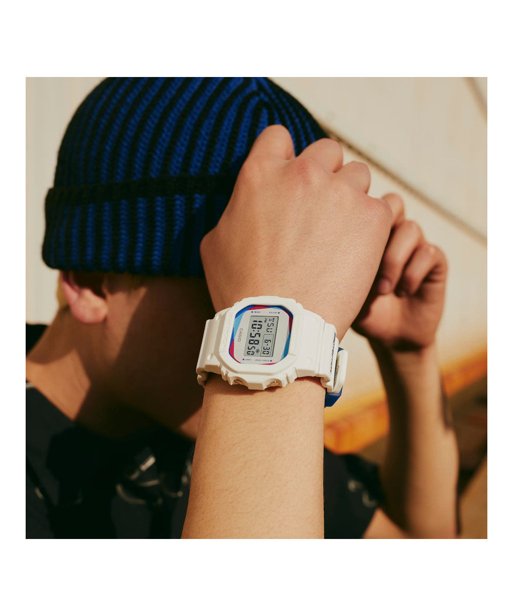 RELOJ CASIO G-SHOCK DWE-5600PR-2DR- AZUL