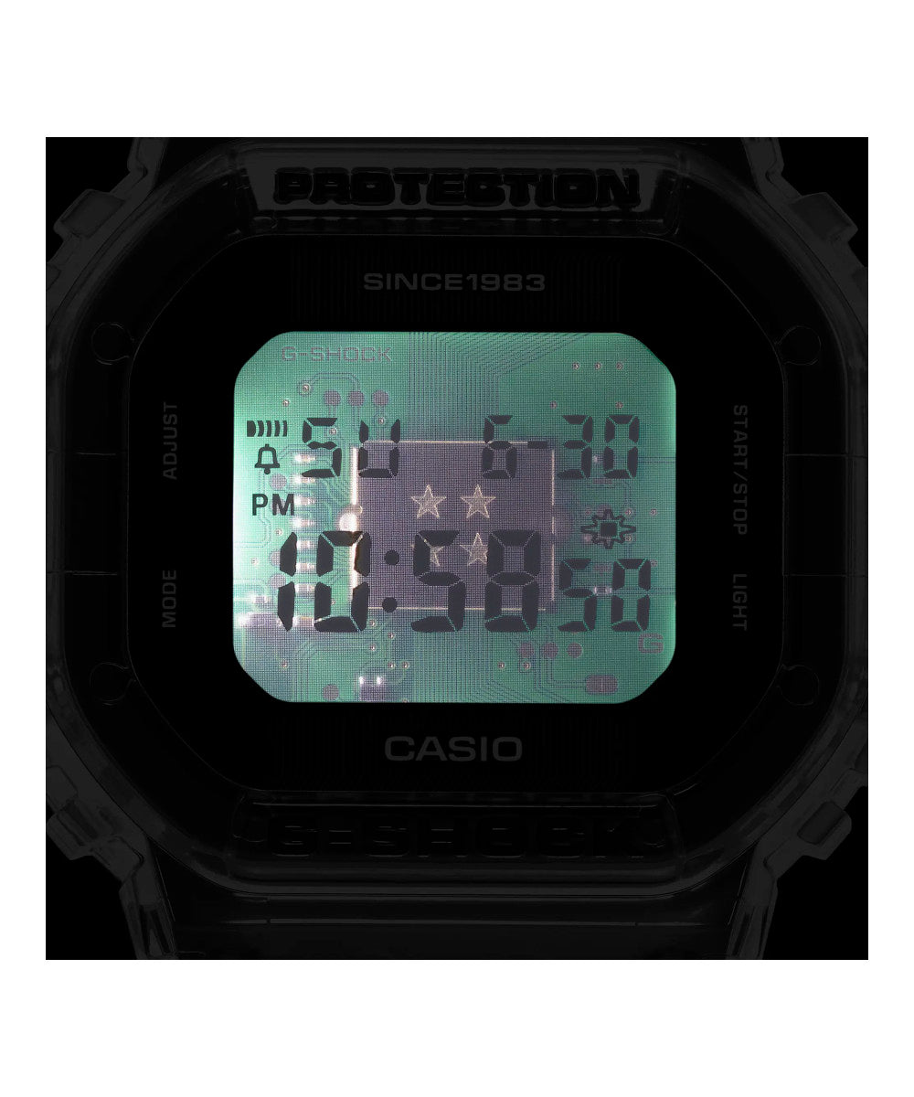 RELOJ DIGITAL PARA HOMBRE CASIO G-SHOCK DWE-5640RX-7DR - TRANSPARENTE