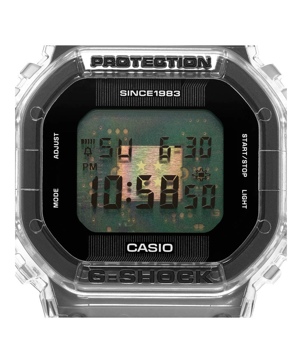 RELOJ DIGITAL PARA HOMBRE CASIO G-SHOCK DWE-5640RX-7DR - TRANSPARENTE