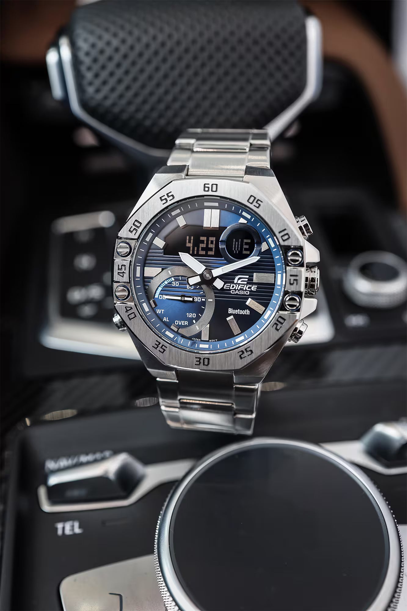 RELOJ ANALÓGICO-DIGITAL PARA HOMBRE CASIO EDIFICE ECB-10D-2ADF - PLATEADO