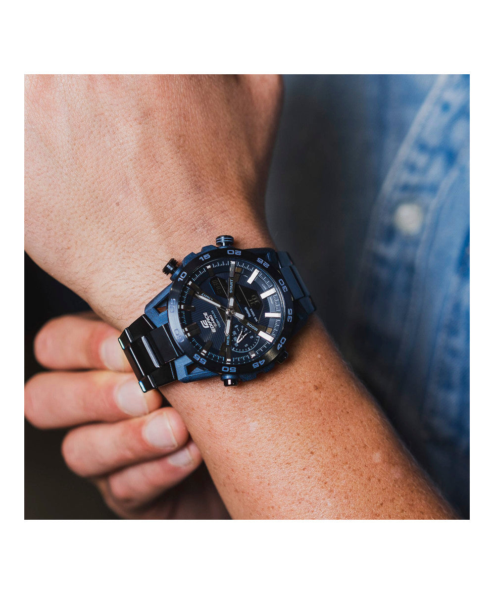 RELOJ PARA HOMBRE CASIO EDIFICE ECB-2000CB-2ADF -AZUL