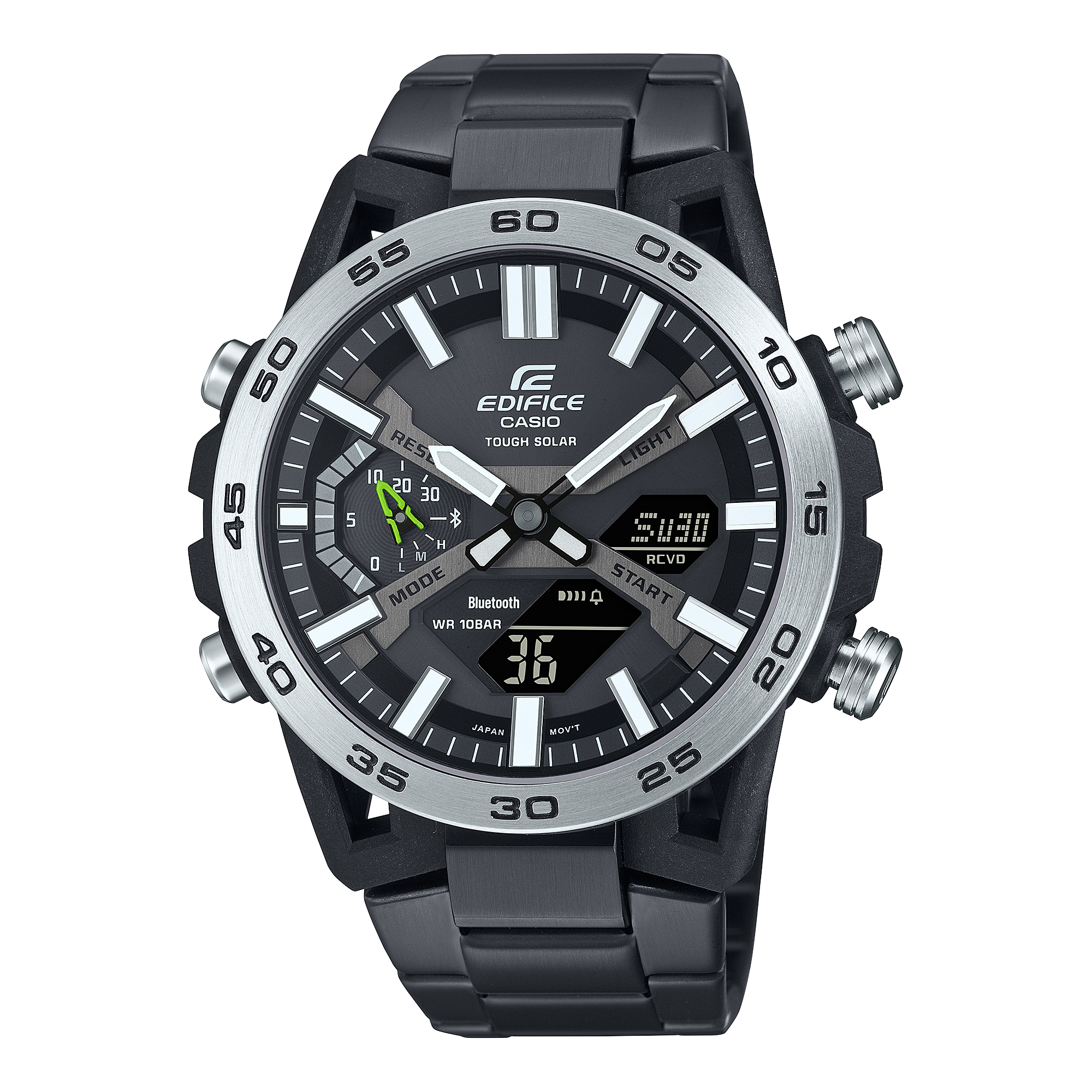 RELOJ ANALÓGICO-DIGITAL PARA HOMBRE CASIO EDIFICE ECB-2000DD-1ADF - NEGRO