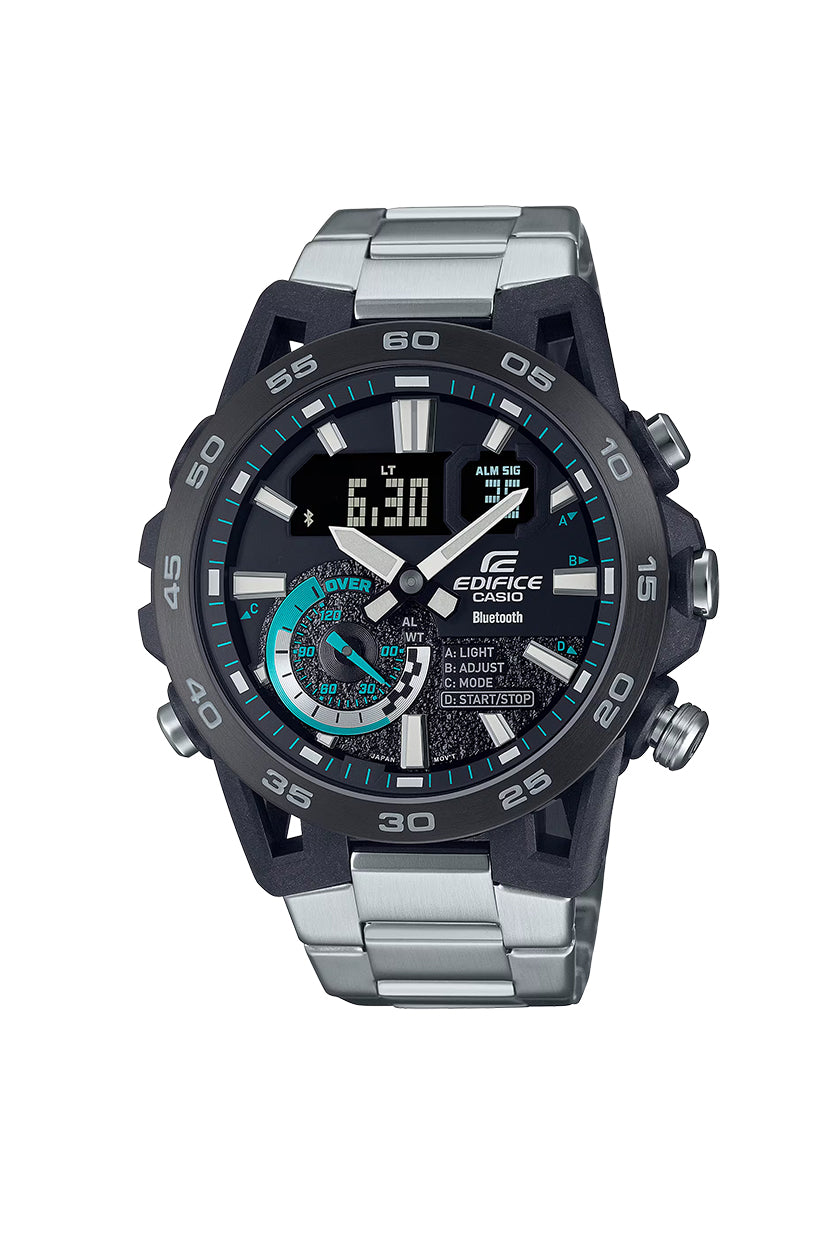 RELOJ ANALÓGICO-DIGITAL PARA HOMBRE CASIO EDIFICE ECB-40DB-1ADF - PLATEADO