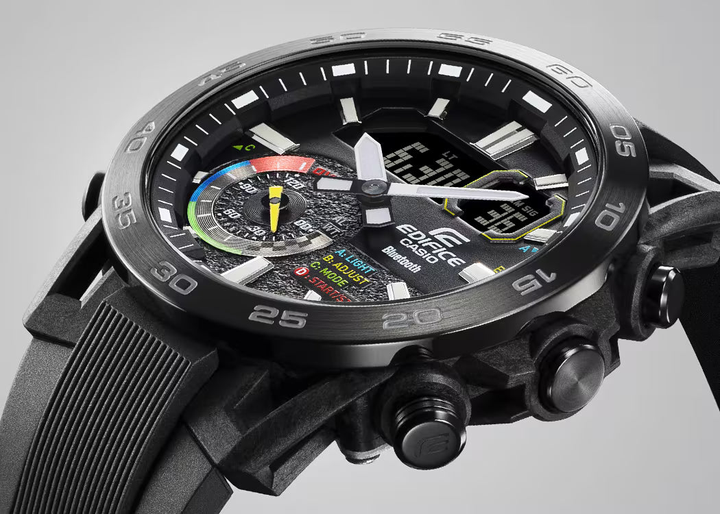 RELOJ ANALÓGICO-DIGITAL PARA HOMBRE CASIO EDIFICE ECB-40MP-1ADF - NEGRO