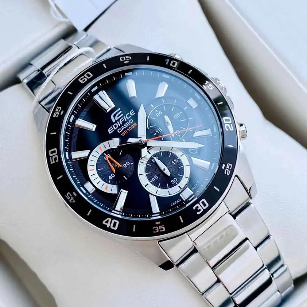 RELOJ ANALÓGICO PARA HOMBRE CASIO EDIFICE EFV-570D-1AVUDF - PLATEADO