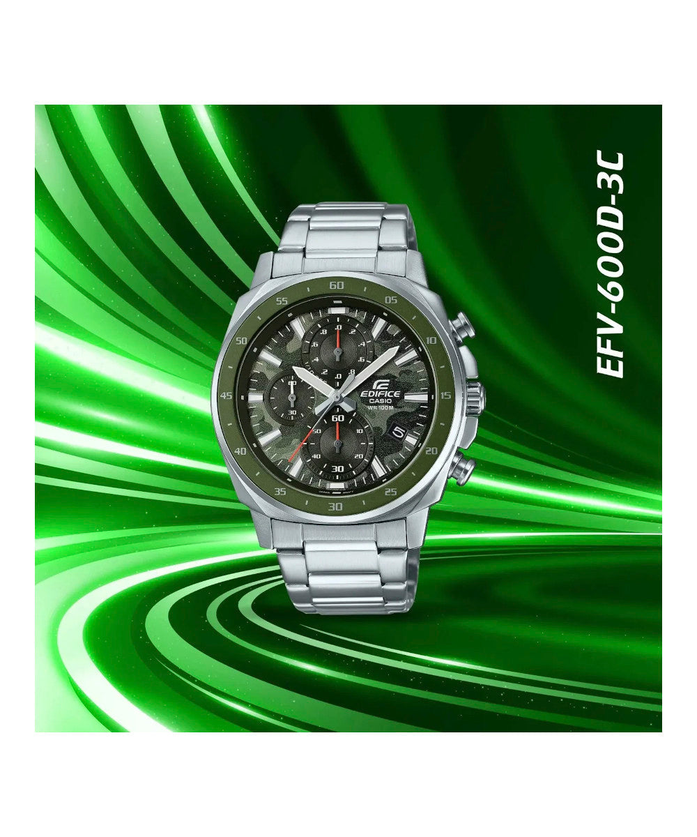 RELOJ PARA HOMBRE CASIO EDIFICE EFV-600D-3CVUDF - VERDE