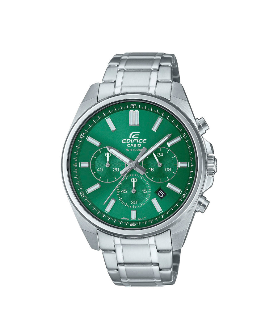 RELOJ ANALÓGICO PARA HOMBRE CASIO EDIFICE EFV-650D-3AVUDF PLATEADO