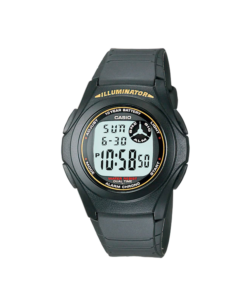 RELOJ CASIO F-200W-9ADF -NEGRO