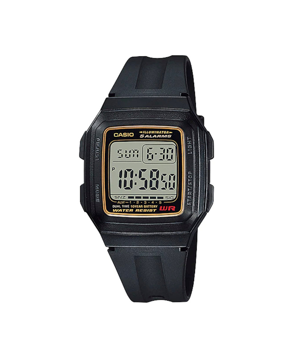 RELOJ CASIO F-201WA-9ADF -NEGRO